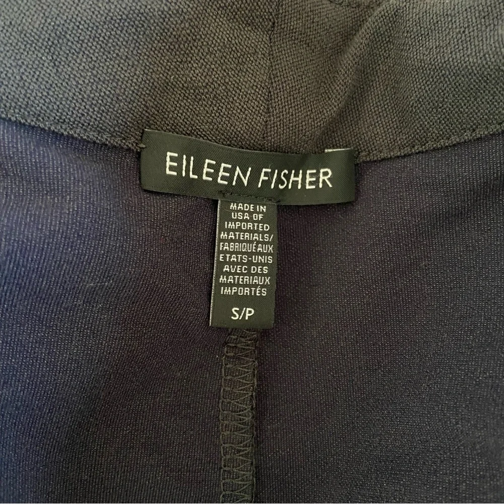 EILEEN FISHER Lagnelook Charcoal GrayOpen Front Cardigan Jacket Size Oversized S